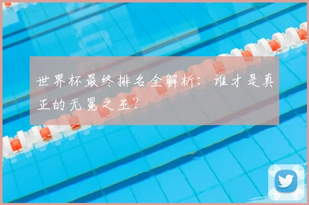 世界杯最终排名全解析:谁才是真正的无冕之王?