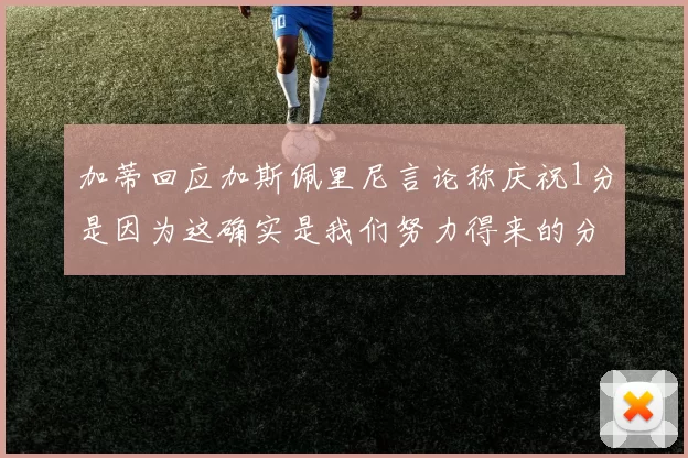 加蒂回应加斯佩里尼言论称庆祝1分是因为这确实是我们努力得来的分数